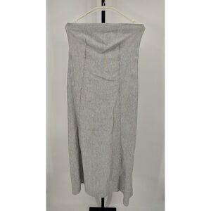 Quince Gray Strapless Dress